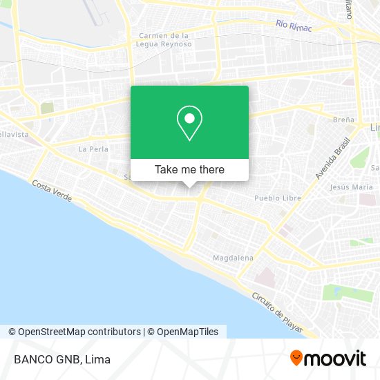 BANCO GNB map
