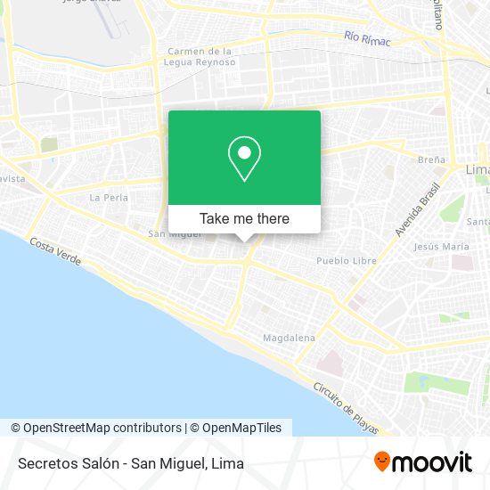 Secretos Salón - San Miguel map