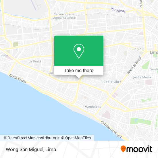 Mapa de Wong San Miguel