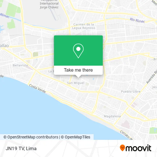 Mapa de JN19 TV