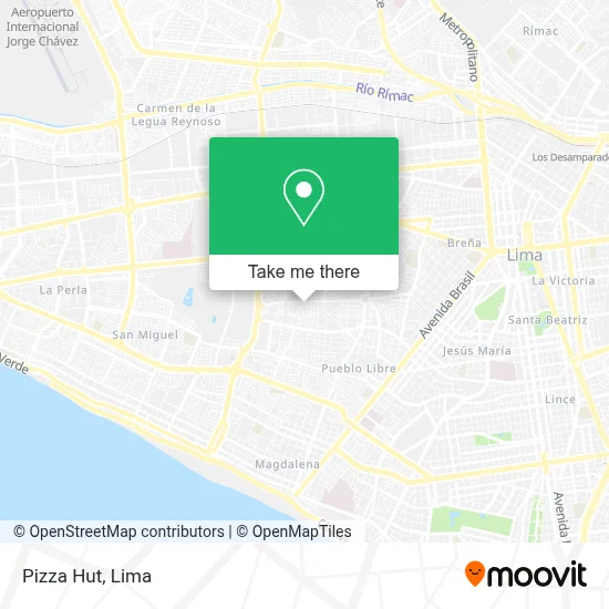 Pizza Hut map