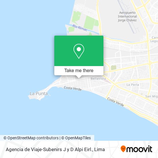 Mapa de Agencia de Viaje-Subenirs J y D Alpi Eirl.