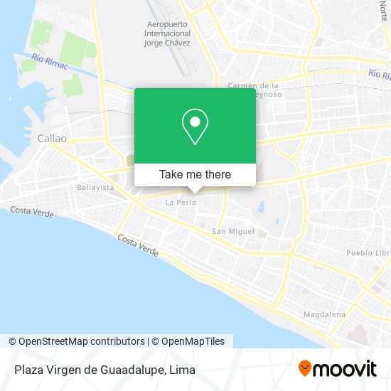 Mapa de Plaza Virgen de Guaadalupe