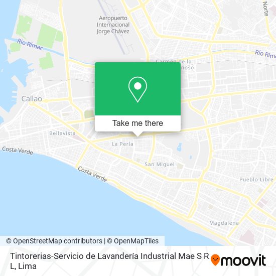 Tintorerias-Servicio de Lavandería Industrial Mae S R L map