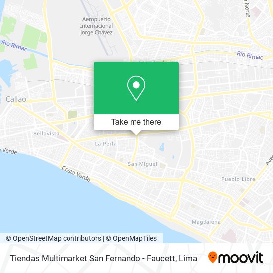 Tiendas Multimarket San Fernando - Faucett map