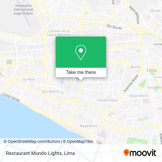 Restaurant Mundo Lights map