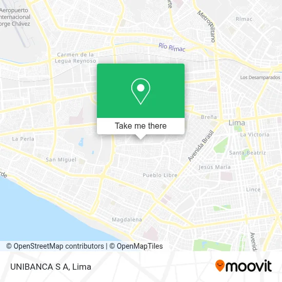 UNIBANCA S A map