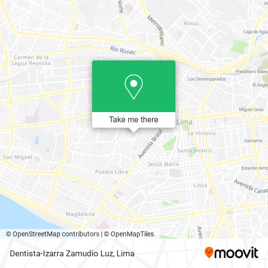 Dentista-Izarra Zamudio Luz map