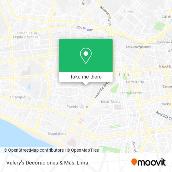 Mapa de Valery's Decoraciones & Mas