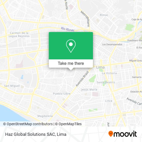 Mapa de Haz Global Solutions SAC