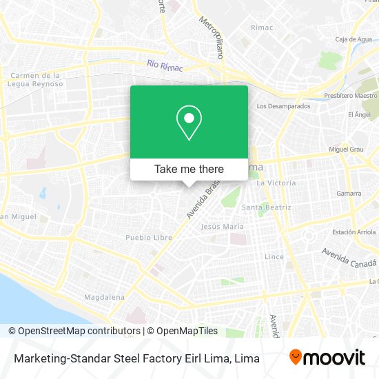 Marketing-Standar Steel Factory Eirl Lima map