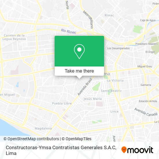 Constructoras-Ymsa Contratistas Generales S.A.C map