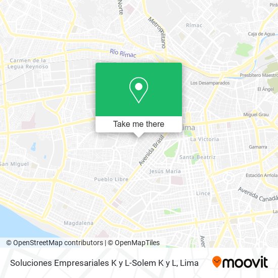 Soluciones Empresariales K y L-Solem K y L map