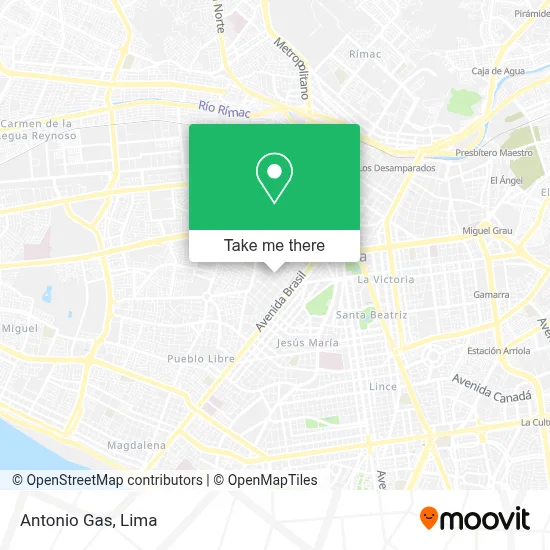 Antonio Gas map