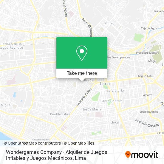 Wondergames Company - Alquiler de Juegos Inflables y Juegos Mecánicos map