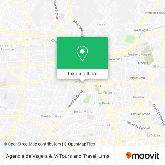 Agencia de Viaje-a & M Tours and Travel map