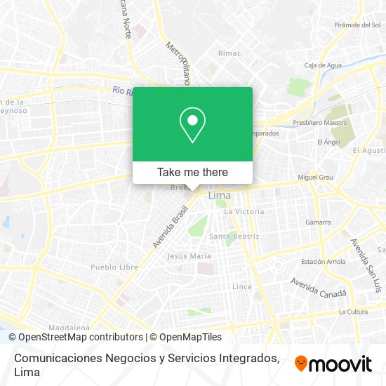 Mapa de Comunicaciones Negocios y Servicios Integrados