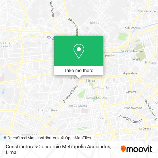 Mapa de Constructoras-Consorcio Metrópolis Asociados