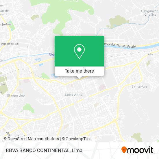 BBVA BANCO CONTINENTAL map