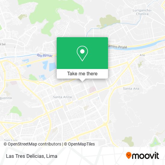 Las Tres Delicias map