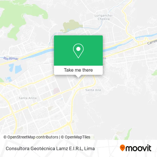 Mapa de Consultora Geotécnica Lamz E.I.R.L