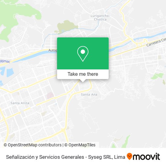 Señalización y Servicios Generales - Syseg SRL map