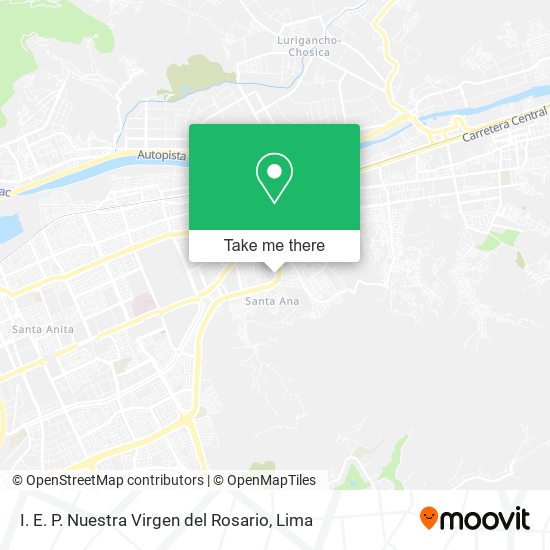 Mapa de I. E. P. Nuestra Virgen del Rosario
