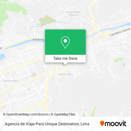 Mapa de Agencia de Viaje-Perú Unique Destination
