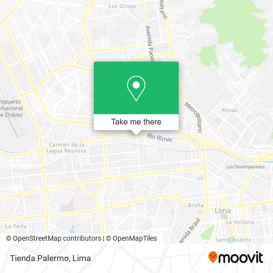 Mapa de Tienda Palermo