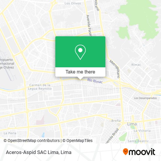 Aceros-Aspid SAC Lima map