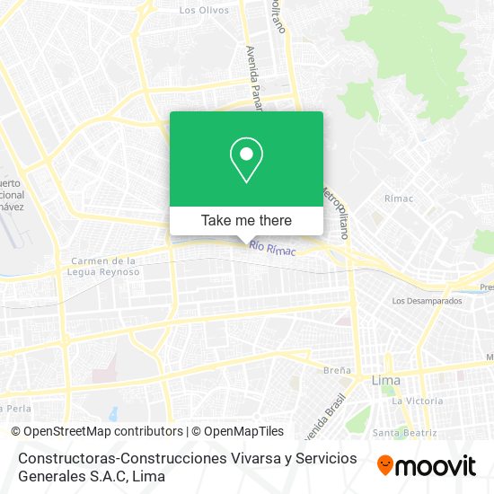 Constructoras-Construcciones Vivarsa y Servicios Generales S.A.C map