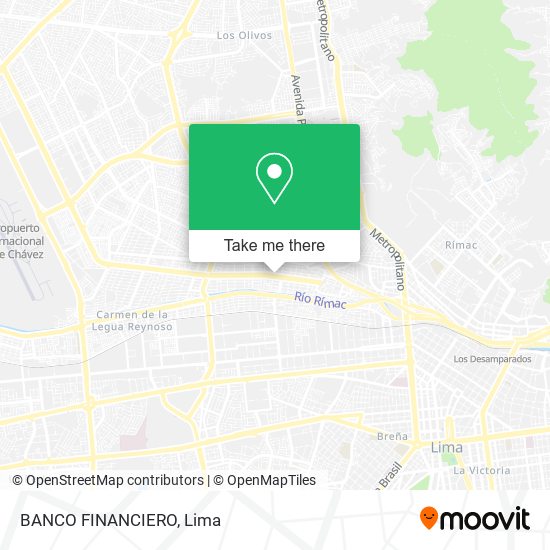 BANCO FINANCIERO map