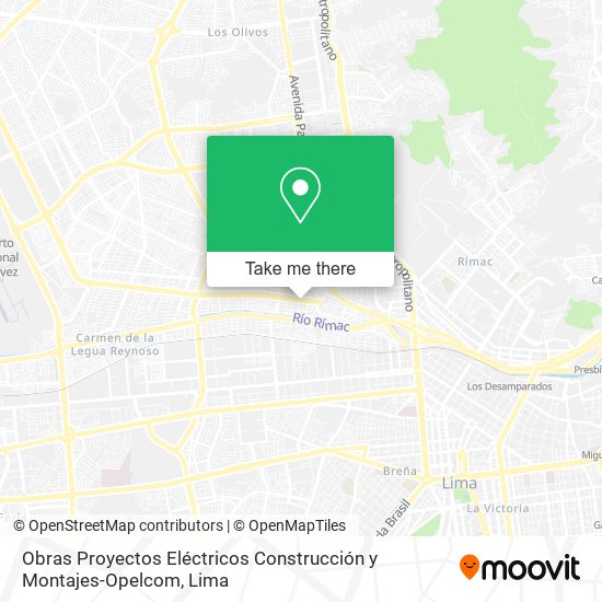 Obras Proyectos Eléctricos Construcción y Montajes-Opelcom map