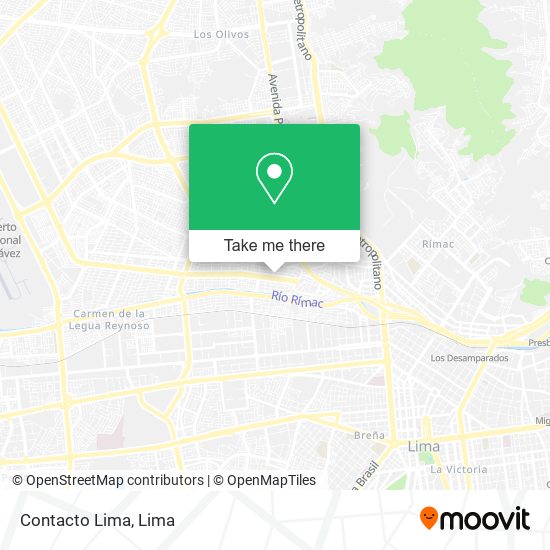 Contacto Lima map