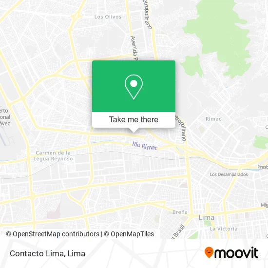 Contacto Lima map