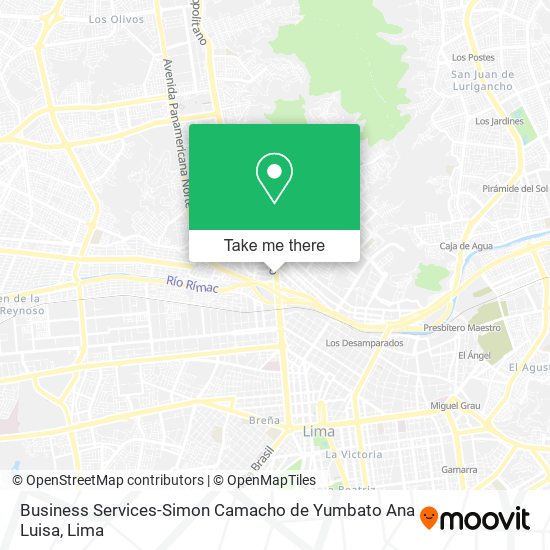 Business Services-Simon Camacho de Yumbato Ana Luisa map
