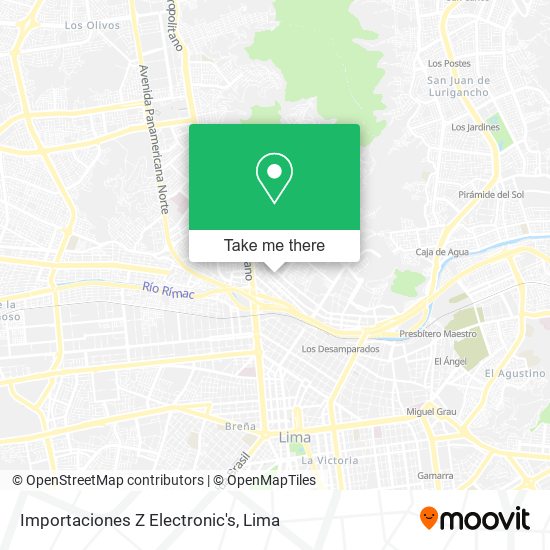 Importaciones Z Electronic's map