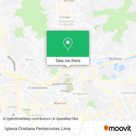 Iglesia Cristiana Pentecostes map