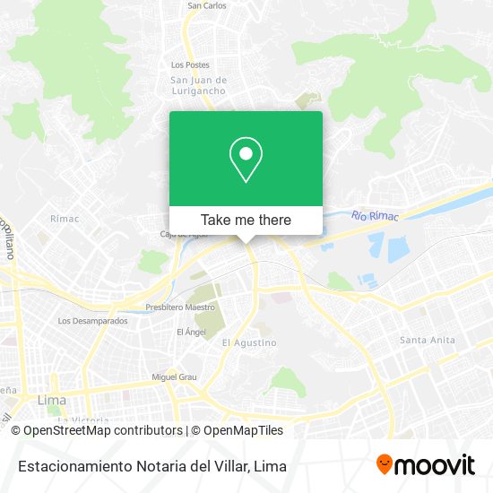 Estacionamiento Notaria del Villar map