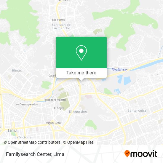 Mapa de Familysearch Center