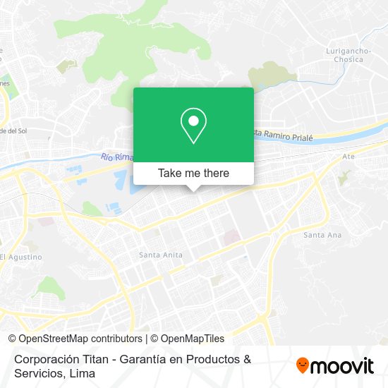 Corporación Titan - Garantía en Productos & Servicios map