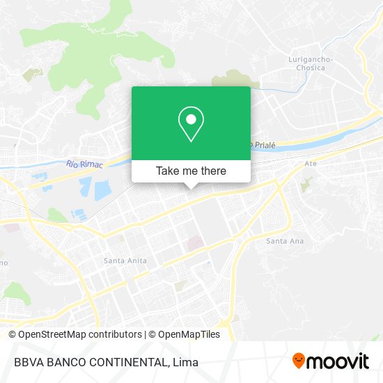 BBVA BANCO CONTINENTAL map