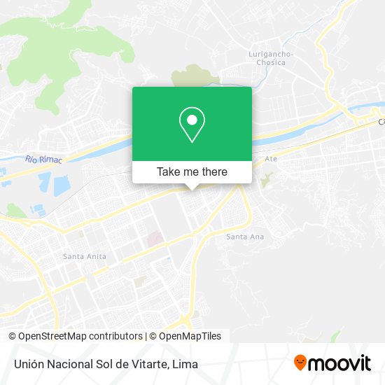 Mapa de Unión Nacional Sol de Vitarte