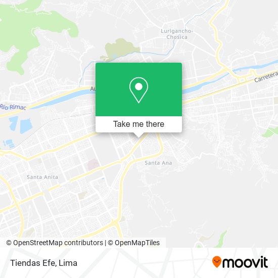 Tiendas Efe map