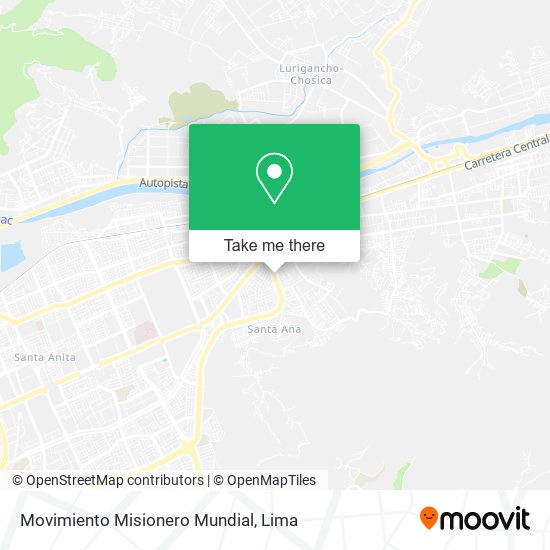 Mapa de Movimiento Misionero Mundial