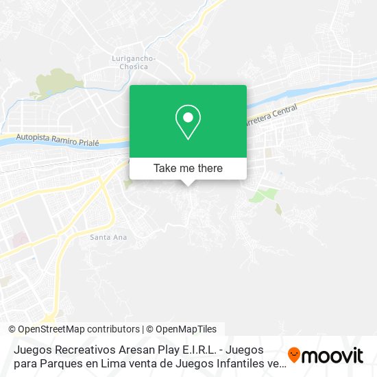 Juegos Recreativos Aresan Play E.I.R.L. - Juegos para Parques en Lima venta de Juegos Infantiles ve map