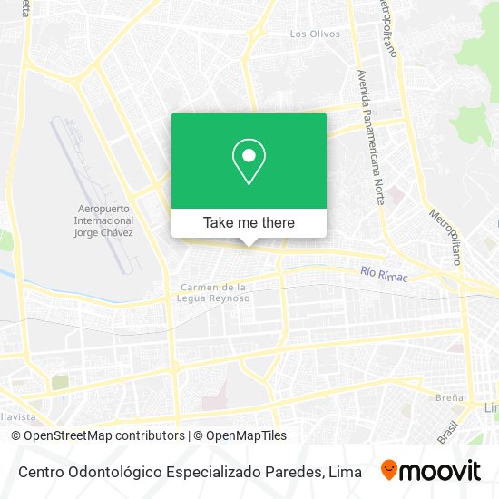 Centro Odontológico Especializado Paredes map