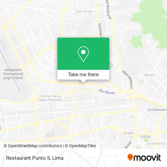 Restaurant Punto S map