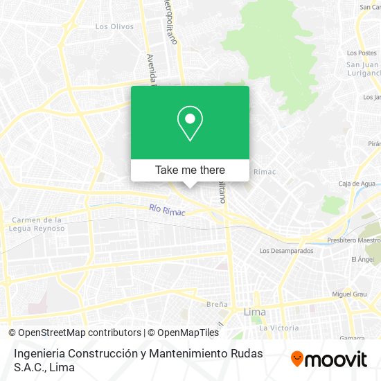 Mapa de Ingenieria Construcción y Mantenimiento Rudas S.A.C.