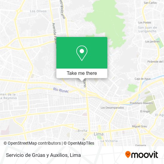 Servicio de Grúas y Auxilios map